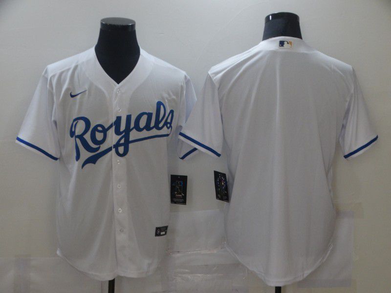 Cheap Men Kansas City Royals Blank White Game Nike MLB Jerseys